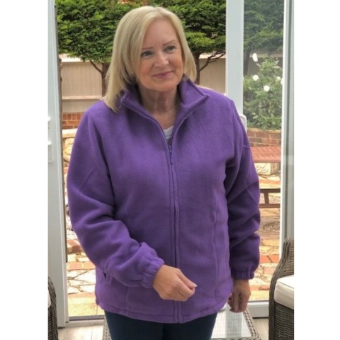 Pure and Natural Lilac Fully Lined Fleece Jacket